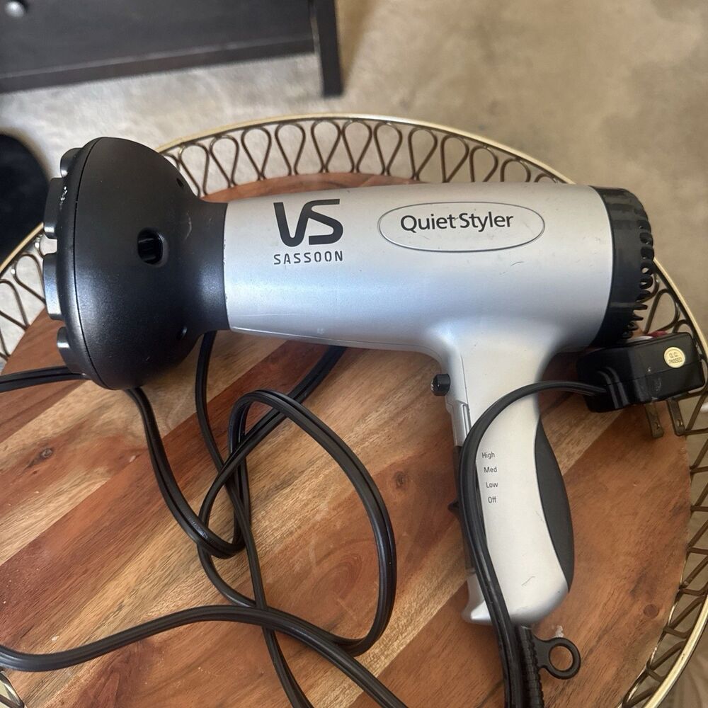 Rare & Hard To Find - VIDAL SASSOON QUIET STYLER  TURBO DRYER VS-750 QuietStyler